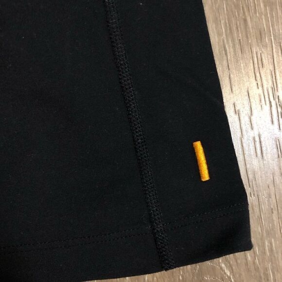 Lucy black capri cropped yoga pants leggings straight wide leg XS - Picture 3 of 8